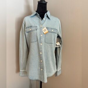 NWT Ridgecut Toughwear Button Down Top Size XS